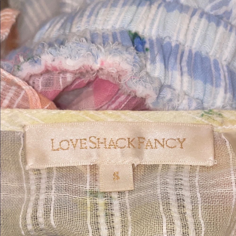 LoveShackFancy Pastel Multi‑Color Ruffle Mini Dress - Picture 4 of 4